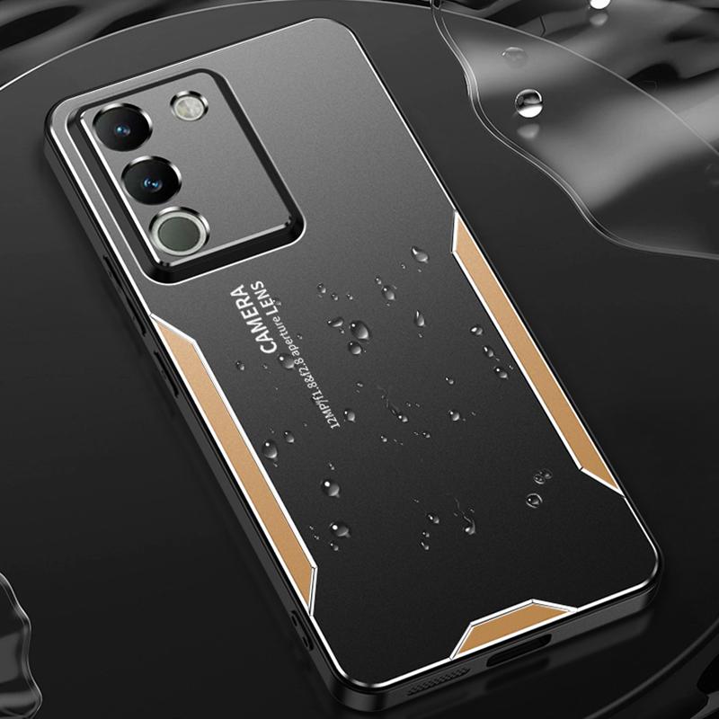 For vivo Y200 (India) 5G PC+TPU+Aluminum Alloy Phone Case Drop Protection Cell Phone Cover Gold
For vivo Y200 (India) 5G PC+TPU+Aluminum Alloy Phone Case Drop Protection Cell Phone Cover Gold