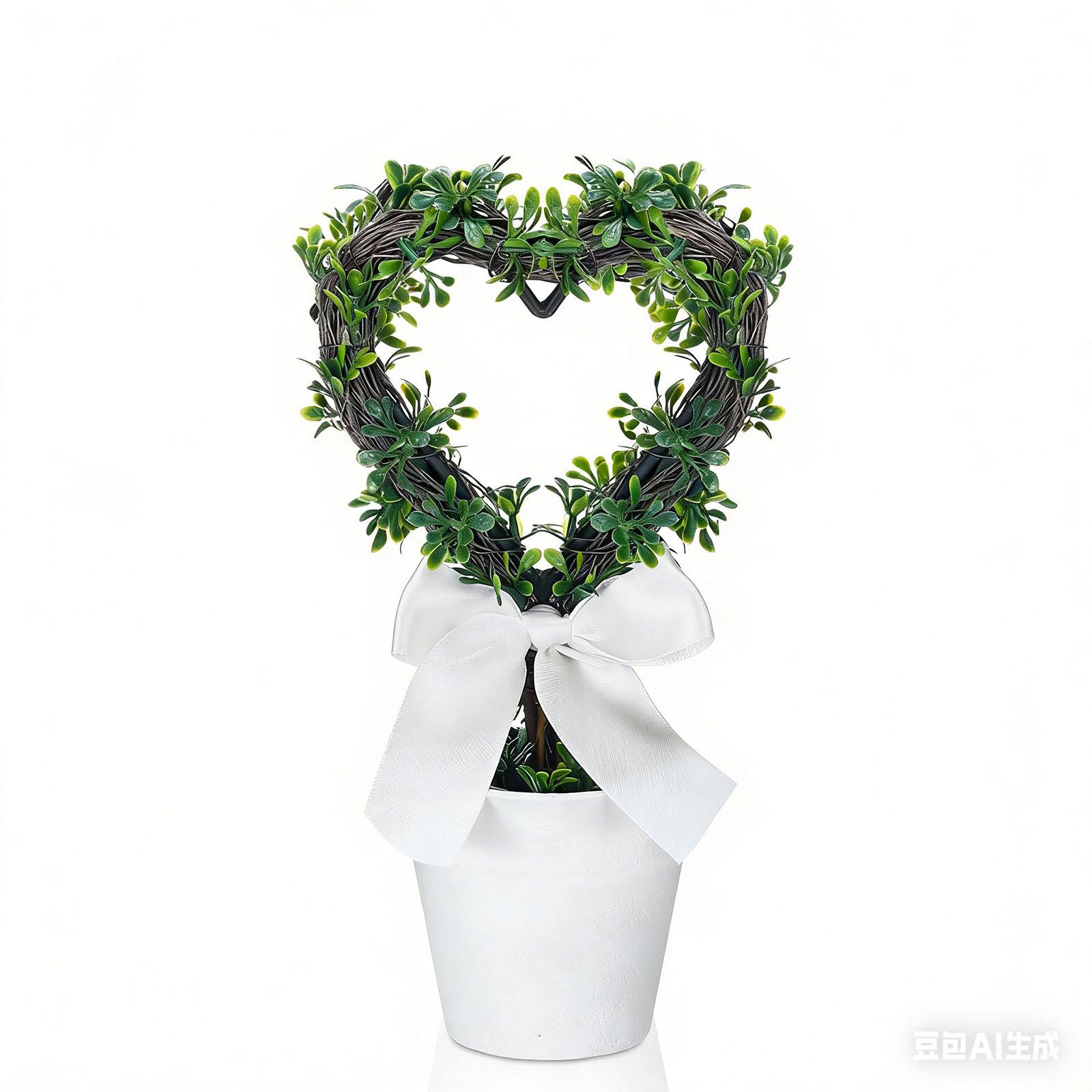 8,inch Artificial Heart,shaped Potted Plant With A Pot, Small Simulated Tree, Perfect For Valentine s Day Decoration. One Size білий
8,inch Artificial Heart,shaped Potted Plant With A Pot, Small Simulated Tree, Perfect For Valentine s Day Decoration. One Size білий