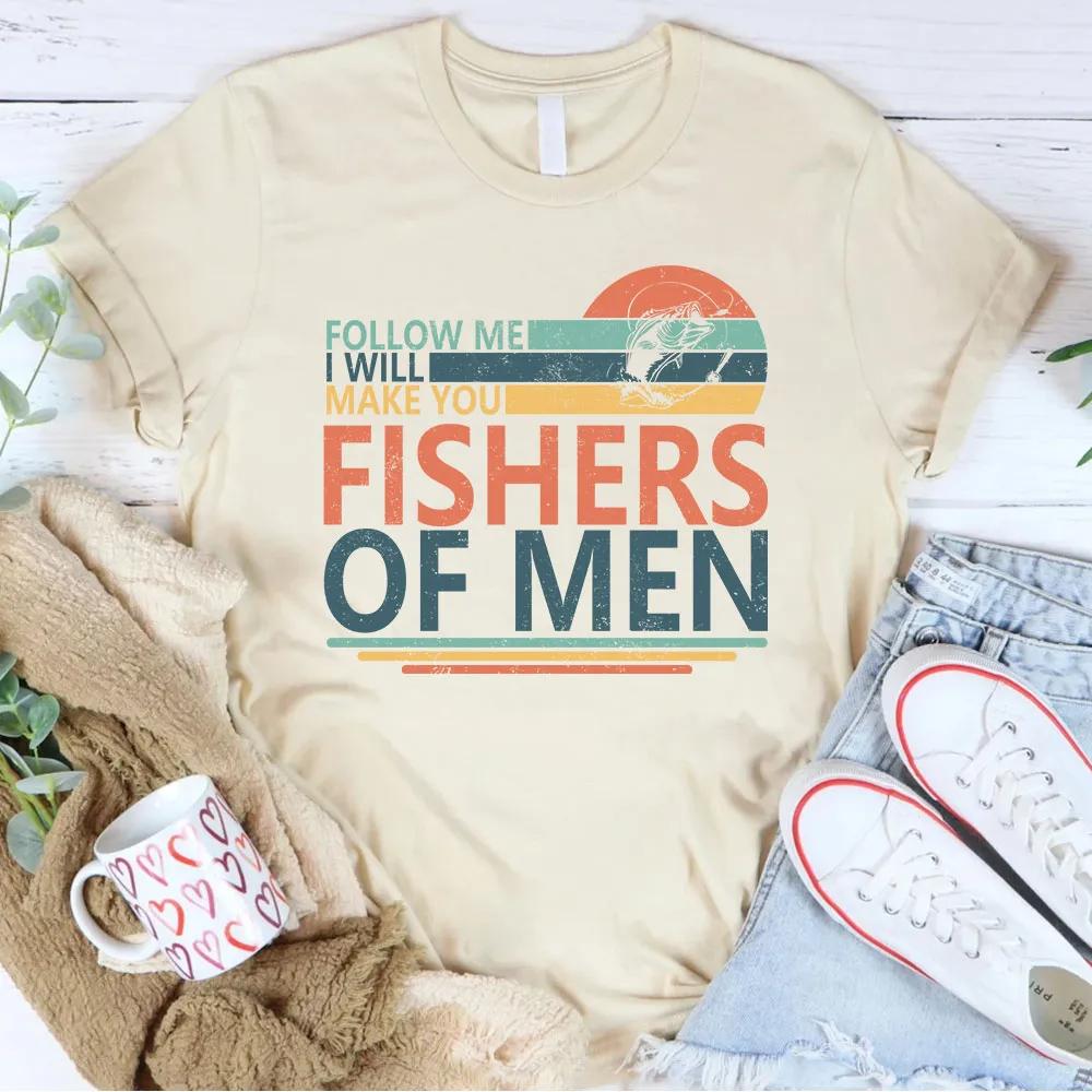 Follow Me I Will Make You Fishers of Men TShirt Mens and Womens Short Sleeve Cotton Tees Retro HipHop Summer Blouse Clothing 4XL
Follow Me I Will Make You Fishers of Men TShirt Mens and Womens Short Sleeve Cotton Tees Retro HipHop Summer Blouse Clothing 4XL