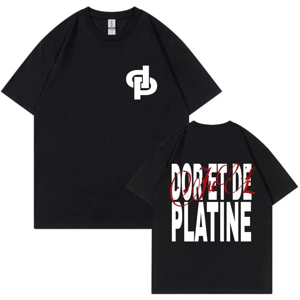 Dor Et De Platine Double Sided Logo Typography T-Shirt French Rap JUL Merch Black Oversized Unisex Women And Men T-shirts 4XL
Dor Et De Platine Double Sided Logo Typography T-Shirt French Rap JUL Merch Black Oversized Unisex Women And Men T-shirts 4XL
