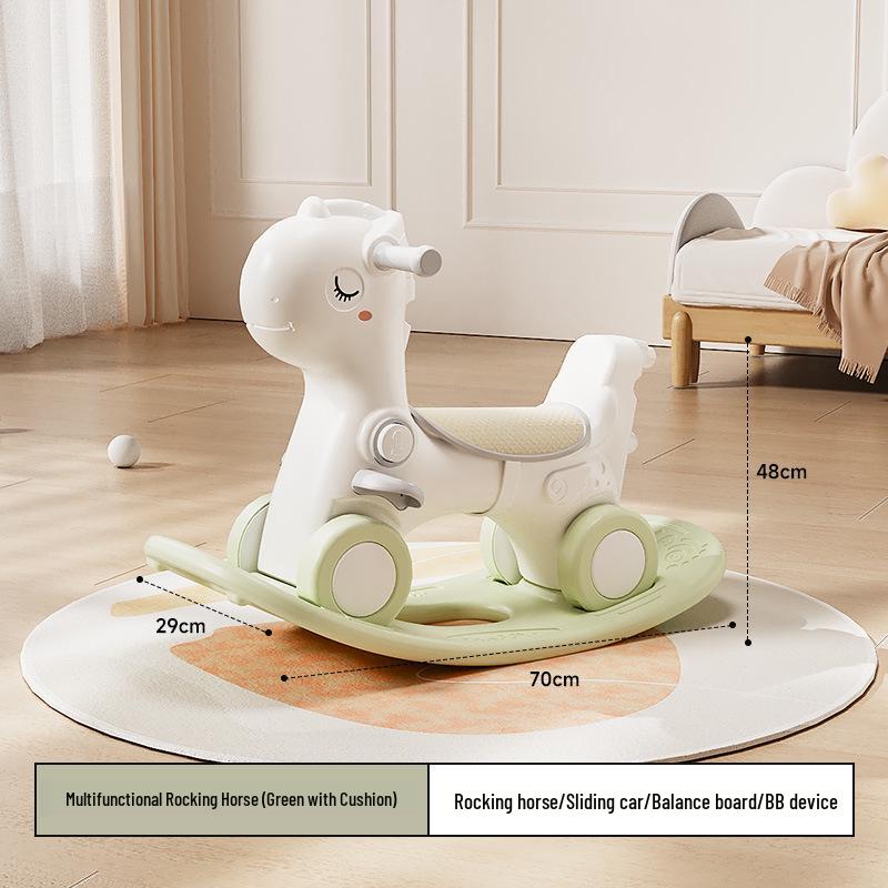 Лошадка-качалка 2-в-1 для малышей и детей - Безопасная конструкция против падения
Лошадка-качалка 2-в-1 для малышей и детей - Безопасная конструкция против падения