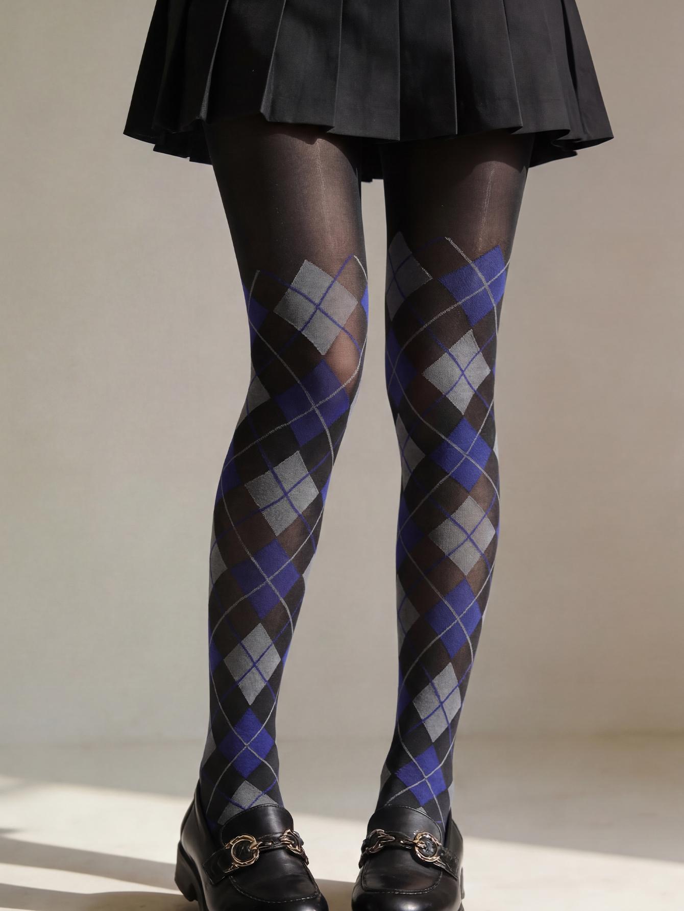 Preppy Argyle Tights Set, Sheer Stretchy Plaid Pantyhose, Preppy Style Schoolgirl Stockings One Size
Preppy Argyle Tights Set, Sheer Stretchy Plaid Pantyhose, Preppy Style Schoolgirl Stockings One Size