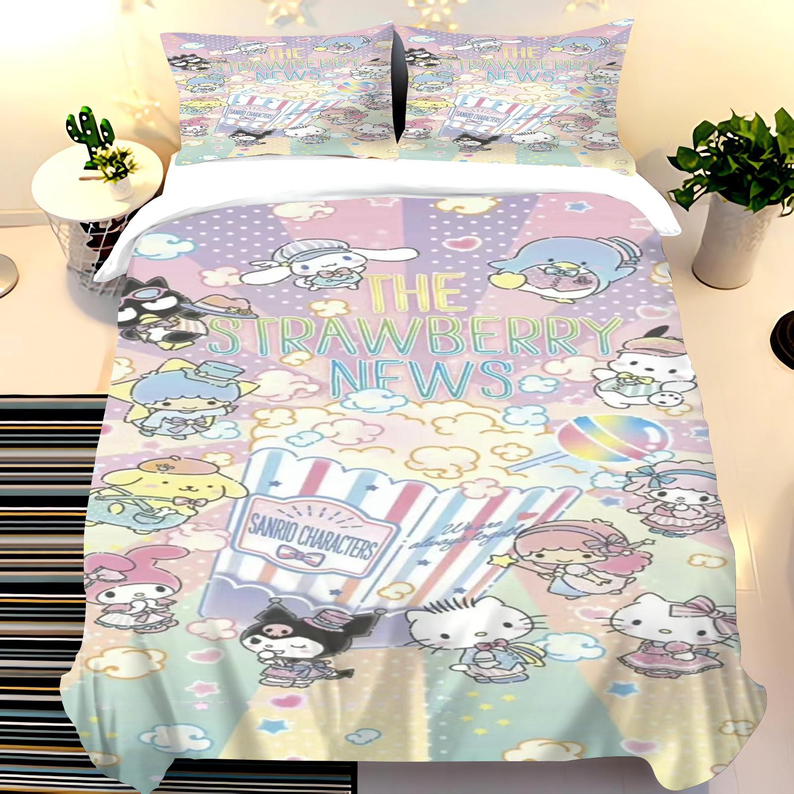 Duvet Cover Hello Kitty Bedding Set Miniso Modern Cartoon Print Set Girls Gift Mattress 3 Pcs Baby Room EU Single(135*200cm)3pcs
Duvet Cover Hello Kitty Bedding Set Miniso Modern Cartoon Print Set Girls Gift Mattress 3 Pcs Baby Room EU Single(135*200cm)3pcs