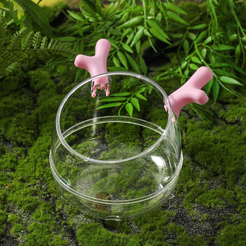 Hamster Bathroom Toilet 2 In 1 Large Clear Bathtub Cute Antlers Design for Small Animals Daily Bathing and Resting
Hamster Bathroom Toilet 2 In 1 Large Clear Bathtub Cute Antlers Design for Small Animals Daily Bathing and Resting