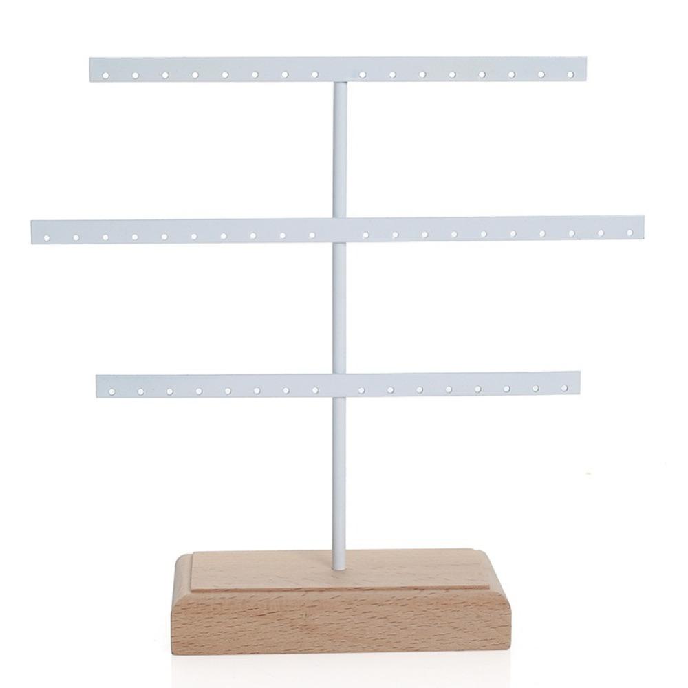 52 Holes Earrings Display Stand Wooden Base Space Saver Jewelry Storage Rack Metal Necklace Bracelet Anklet Stud Holder Desktop белый
52 Holes Earrings Display Stand Wooden Base Space Saver Jewelry Storage Rack Metal Necklace Bracelet Anklet Stud Holder Desktop белый