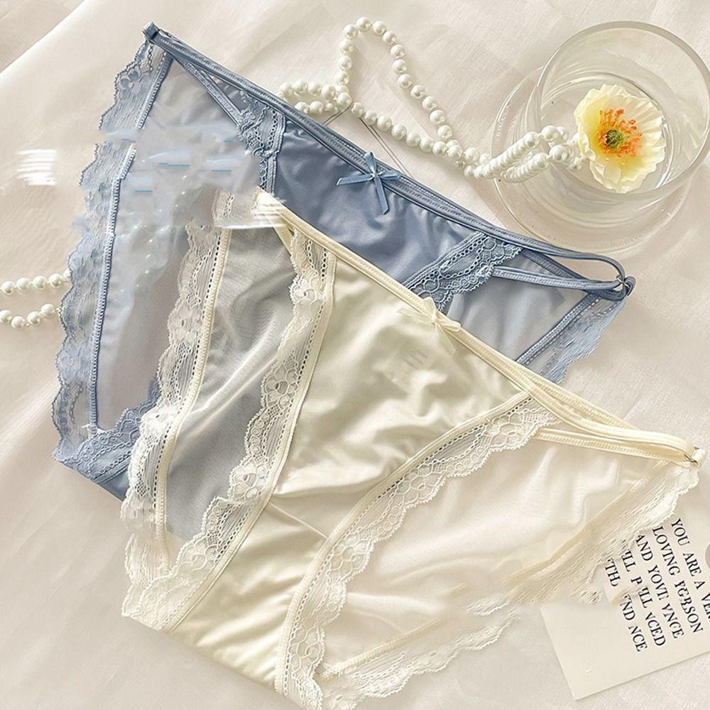 Bow For Girls Lace Solid Color Thin Belt Mesh Female Lingeries Brief Underwear Women Lace Panties
Bow For Girls Lace Solid Color Thin Belt Mesh Female Lingeries Brief Underwear Women Lace Panties