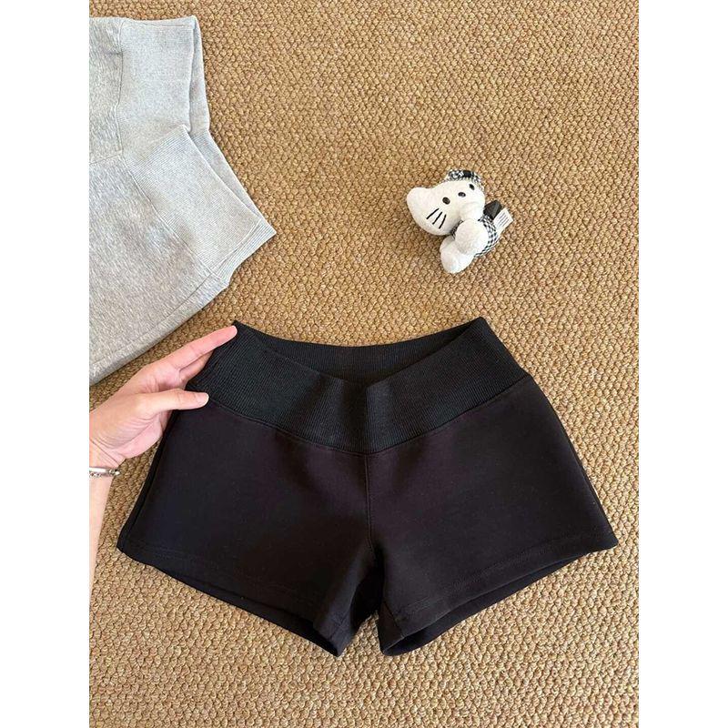 Женские серые спортивные шорты А-силуэта с высокой талией - Летняя уличная одежда 2025 для миниатюрных фигур Medium чёрный
Женские серые спортивные шорты А-силуэта с высокой талией - Летняя уличная одежда 2025 для миниатюрных фигур Medium чёрный