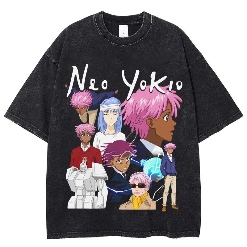 Аниме Нео Йокио графическая мытая футболка Harajuku винтажная футболка большого размера с круглым вырезом для мужчин и женщин с коротким рукавом, хлопковая модная уличная одежда
Аниме Нео Йокио графическая мытая футболка Harajuku винтажная футболка большого размера с круглым вырезом для мужчин и женщин с коротким рукавом, хлопковая модная уличная одежда