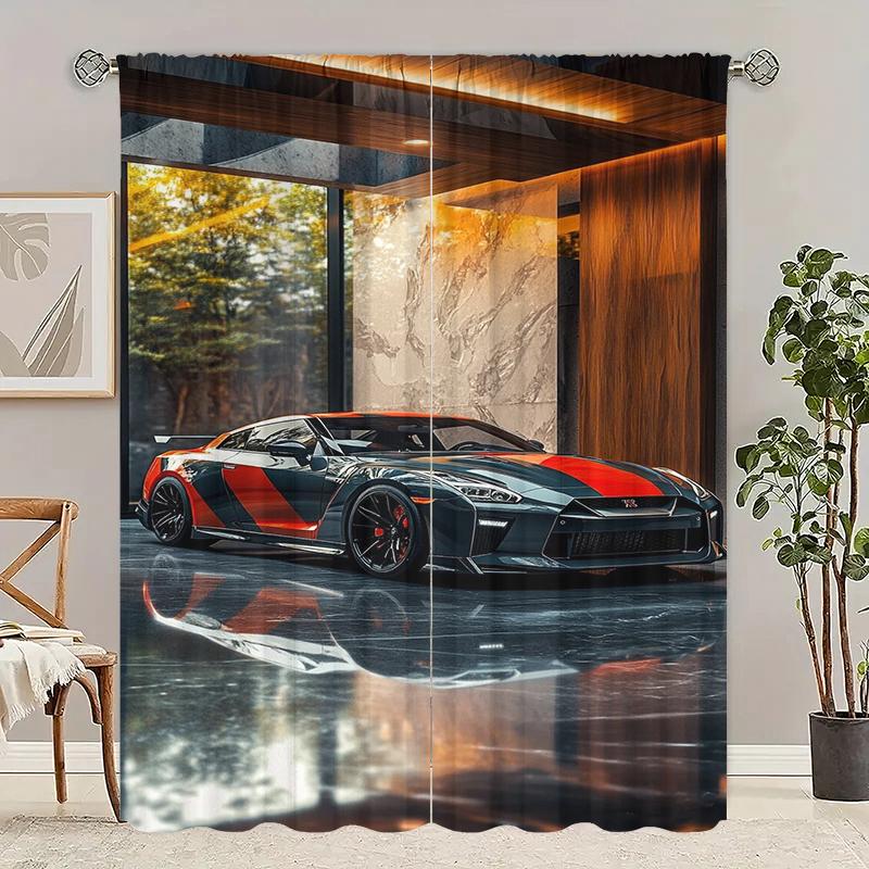 2Pcs- Classic Sports car - Printed curtain, Polyester semi-transparent curtain -100% polyester material, home decor 29Wx64L(75x166CM)x2
2Pcs- Classic Sports car - Printed curtain, Polyester semi-transparent curtain -100% polyester material, home decor 29Wx64L(75x166CM)x2