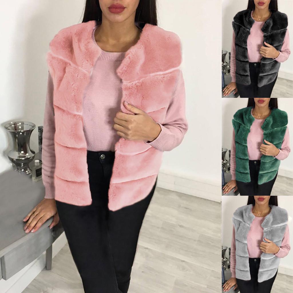 женщины Дамы Теплый Faux пальто Куртка Зимний Твердый круглый воротник Vest Верхняя одежда
женщины Дамы Теплый Faux пальто Куртка Зимний Твердый круглый воротник Vest Верхняя одежда