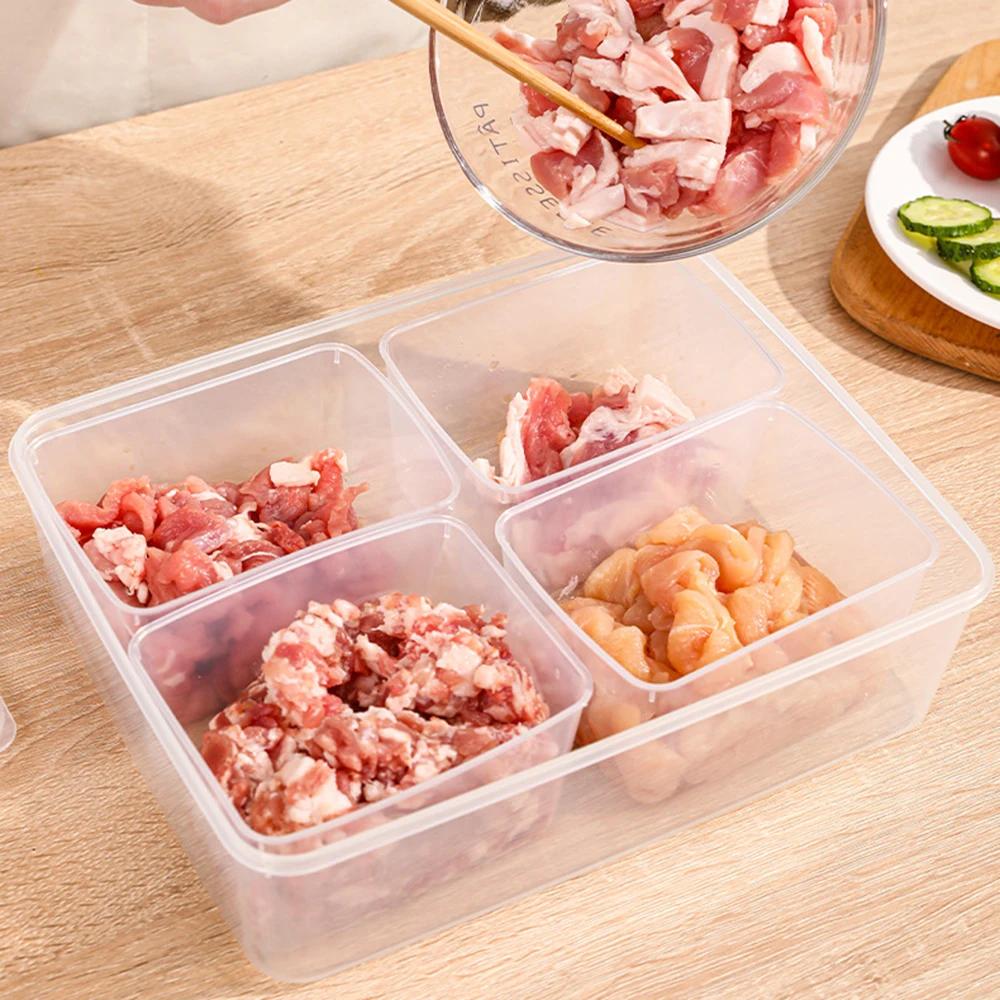 4 Grids Kitchen Organizer Portable Food Fruit Refrigerator Storage Box Fridge Organizer Drain Basket for Meat Onion Ginger Clear белый
4 Grids Kitchen Organizer Portable Food Fruit Refrigerator Storage Box Fridge Organizer Drain Basket for Meat Onion Ginger Clear белый