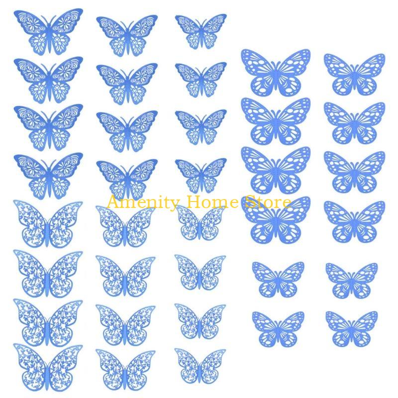 F26C 36 Pcs Hollow 3D Three-dimensional for Butterfly Wall Sticker Elegant Paper Wall Decal Artistic Stickers Home Wall Decor синий
F26C 36 Pcs Hollow 3D Three-dimensional for Butterfly Wall Sticker Elegant Paper Wall Decal Artistic Stickers Home Wall Decor синий
