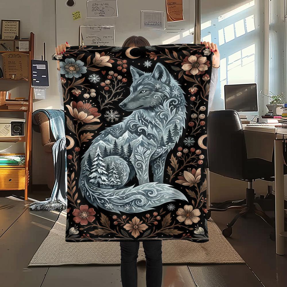 1PC Wolf Print FlAannel Blanket, High quality Comfortable for All Seasons, Home Decor, Warmth and Comfort 80cm x 120cm
1PC Wolf Print FlAannel Blanket, High quality Comfortable for All Seasons, Home Decor, Warmth and Comfort 80cm x 120cm