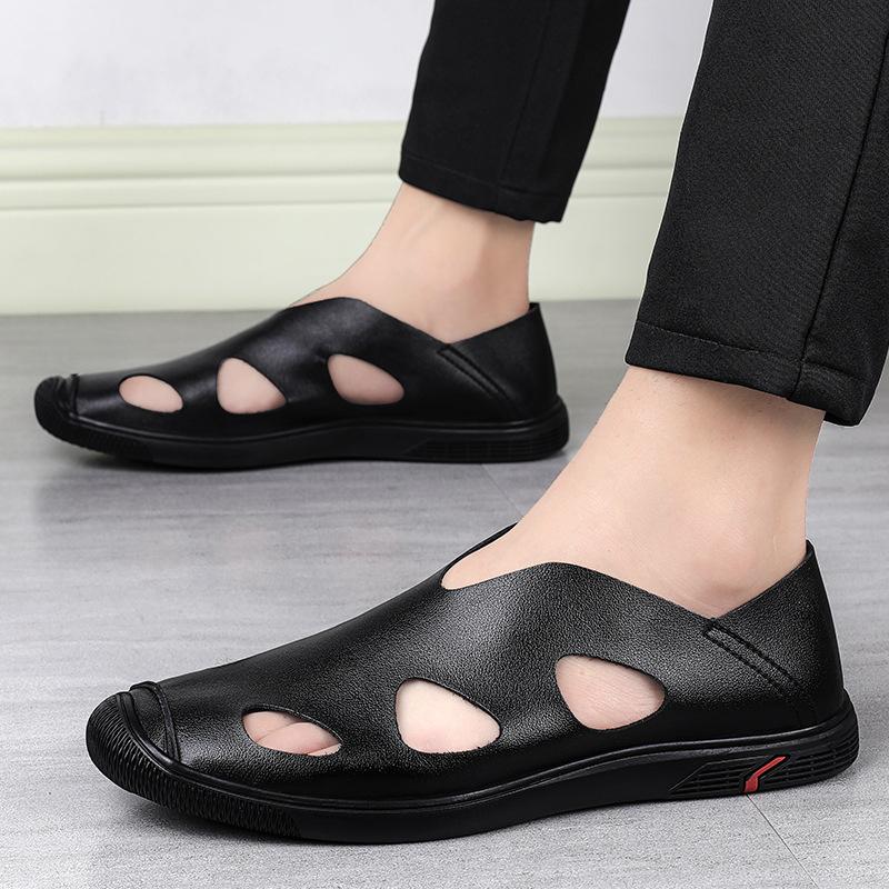 Cool leather shoes men s hole shoes men s trend casual breathable driving bag head shoes 46 чорний
Cool leather shoes men s hole shoes men s trend casual breathable driving bag head shoes 46 чорний