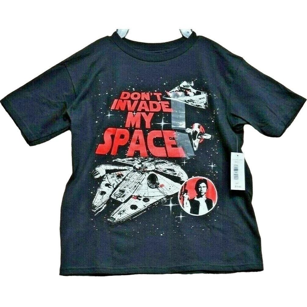 Star Wars Kids 7 Black Dont Invade My Space Mad Engine Short Sleeve T-Shirt New 120
Star Wars Kids 7 Black Dont Invade My Space Mad Engine Short Sleeve T-Shirt New 120