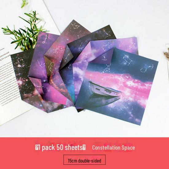 Двусторонняя бумага для оригами «Звездное небо» для детского сада
Двусторонняя бумага для оригами «Звездное небо» для детского сада