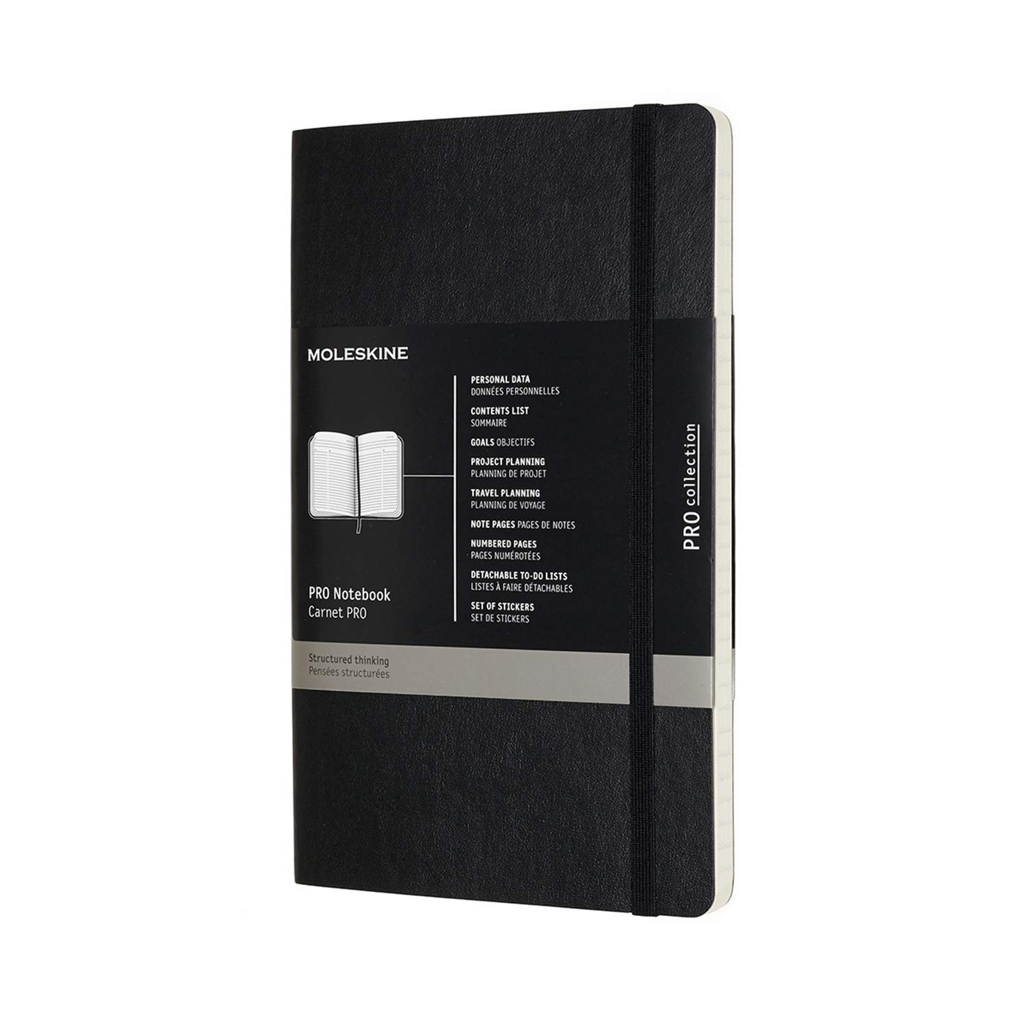 Мягкая обложка для блокнота Moleskine Note PRO, большая, черная PROPFNTB3SBK чёрный
Мягкая обложка для блокнота Moleskine Note PRO, большая, черная PROPFNTB3SBK чёрный