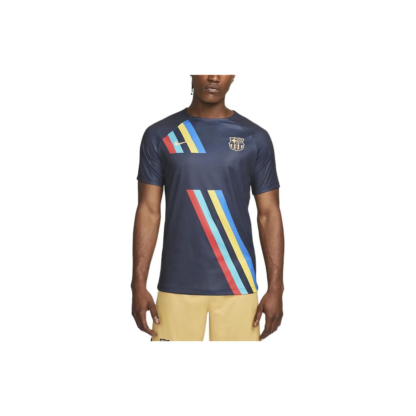 Nike Round Neck Striped Print Short Sleeve Soccer Jersey Men Tops Dark-Blue DN4018-452
Nike Round Neck Striped Print Short Sleeve Soccer Jersey Men Tops Dark-Blue DN4018-452