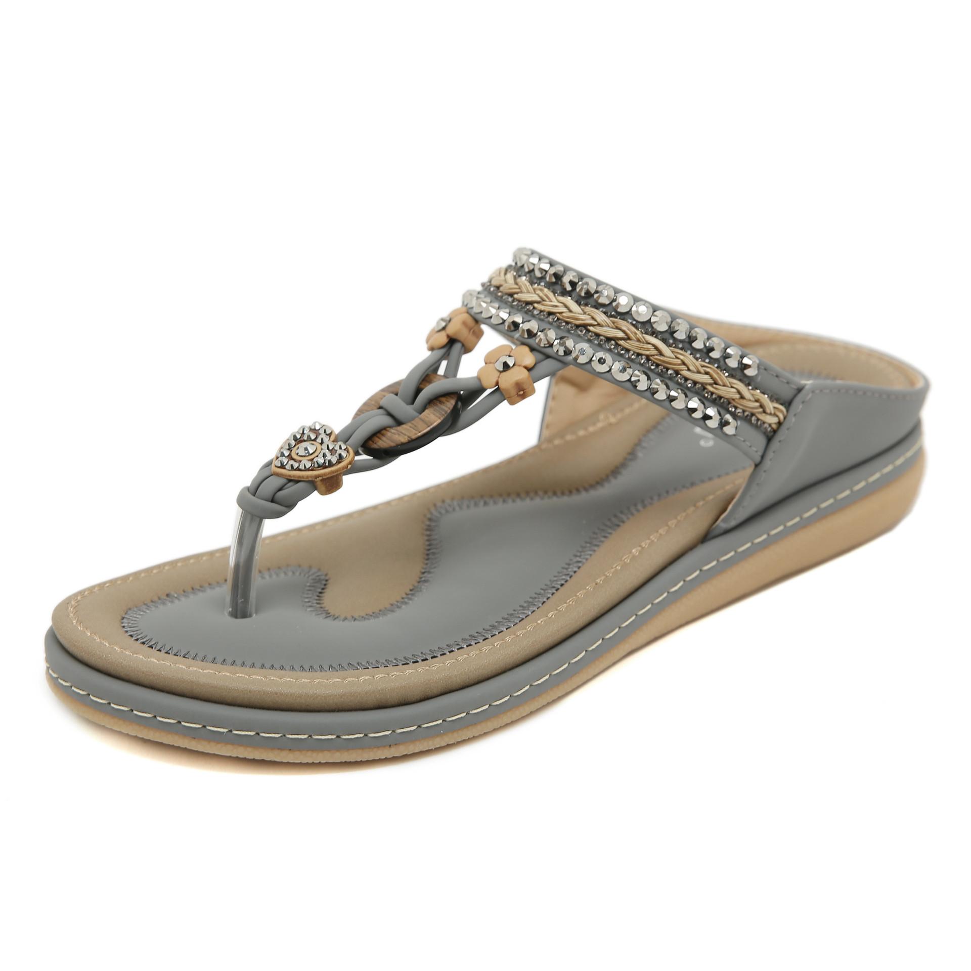 Spring and summer new light and comfortable flat sandals women s casual fashion seaside beach large size sandals 42 чорний
Spring and summer new light and comfortable flat sandals women s casual fashion seaside beach large size sandals 42 чорний