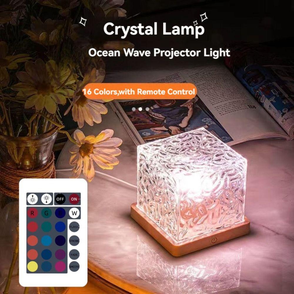Dynamic Rotating Ocean Wave Projector Light 16 Colors Flame Crystal Lamp New Night Light
Dynamic Rotating Ocean Wave Projector Light 16 Colors Flame Crystal Lamp New Night Light