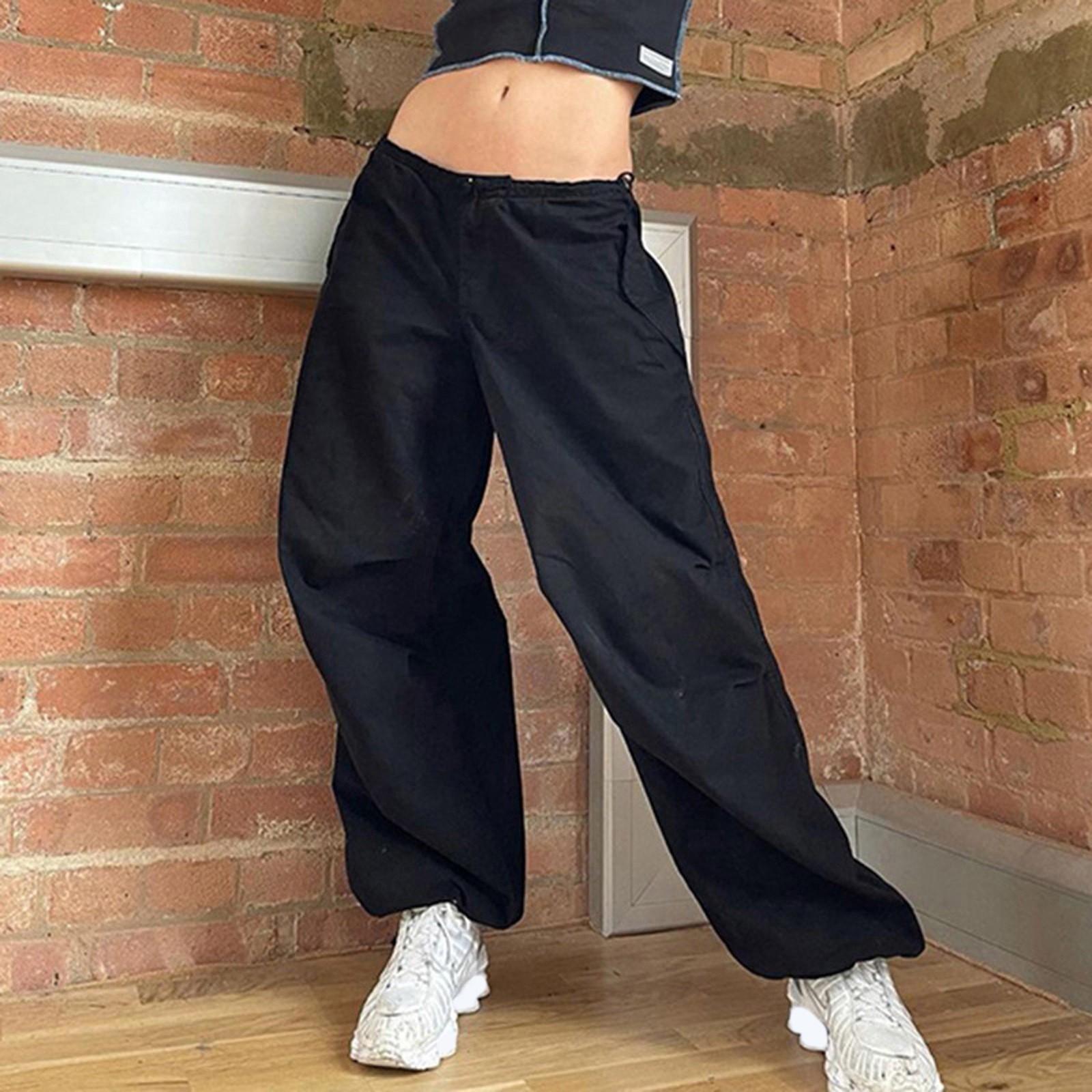 Women Loose Cargo Pants Hip Hop Sports Pants Drawstring Loose Wide Leg Casual Pants M чорний
Women Loose Cargo Pants Hip Hop Sports Pants Drawstring Loose Wide Leg Casual Pants M чорний