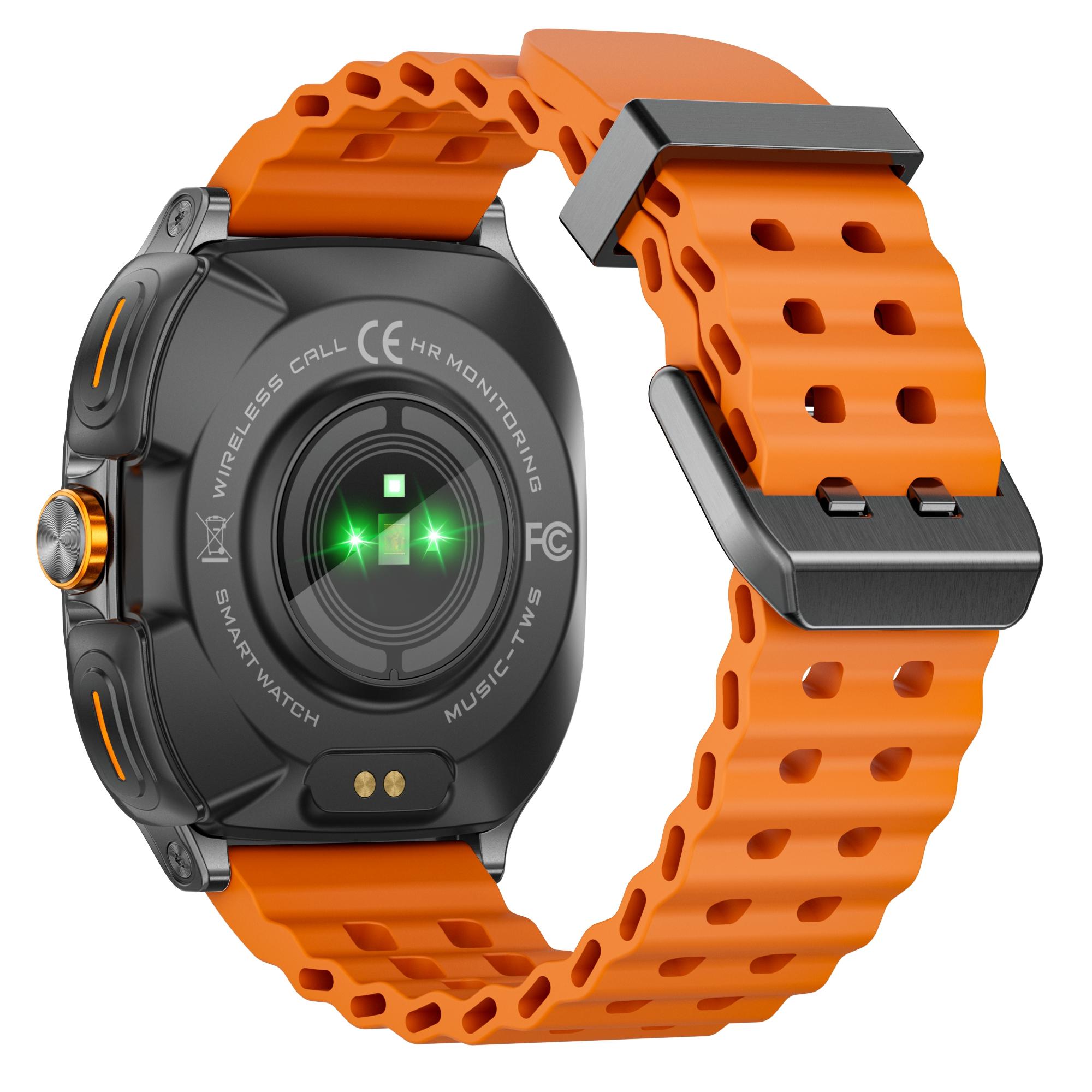 GT98 2 in 1 TWS Earphones 1.53 Inch HD Round Screen Waterproof Sport Smartwatch Silver+Orange
GT98 2 in 1 TWS Earphones 1.53 Inch HD Round Screen Waterproof Sport Smartwatch Silver+Orange