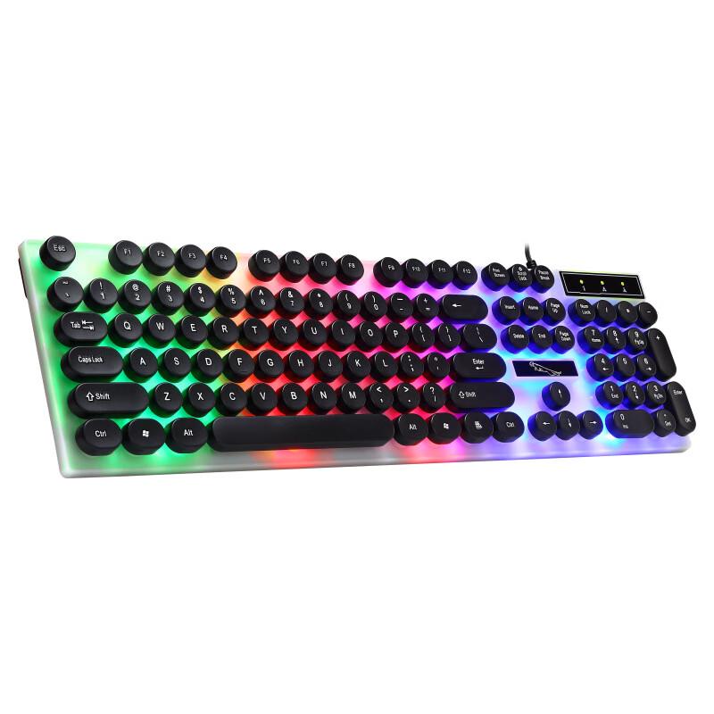 ZhuiGuangBao G21 Retro Round Keycap Wired Backlit Mechanical Keyboard
ZhuiGuangBao G21 Retro Round Keycap Wired Backlit Mechanical Keyboard