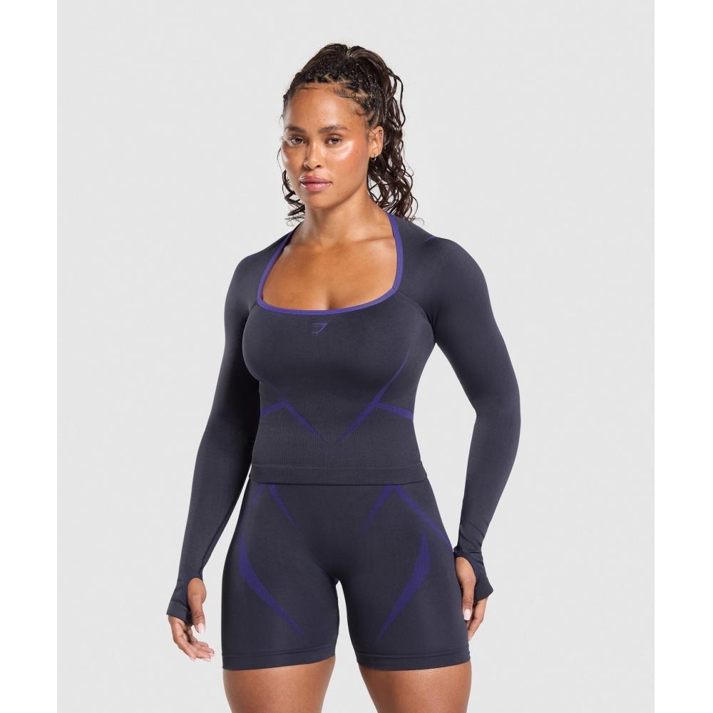 Gymshark Бесшовный укороченный топ с длинными рукавами Apex Lift, насыщенный синий кобальтовый фиолетовый B3c7t Udb3 XS
Gymshark Бесшовный укороченный топ с длинными рукавами Apex Lift, насыщенный синий кобальтовый фиолетовый B3c7t Udb3 XS