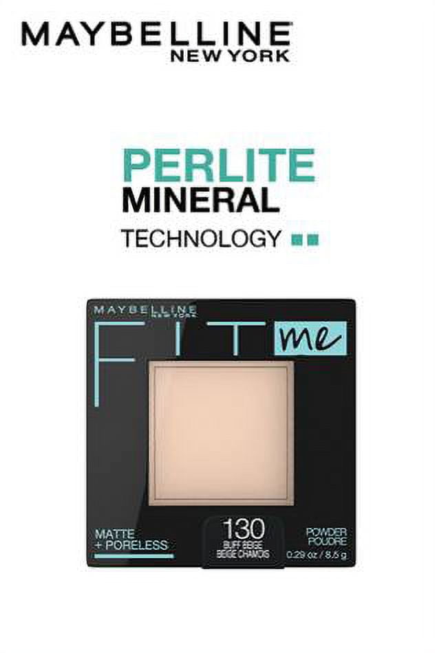 Maybelline New York Powder Foundation, Pressed Powder Compact, Mattifies Skin, Incl. Mirror and Applicator, Fit Me, 130 Buff Beige, 8.5g
Maybelline New York Powder Foundation, Pressed Powder Compact, Mattifies Skin, Incl. Mirror and Applicator, Fit Me, 130 Buff Beige, 8.5g