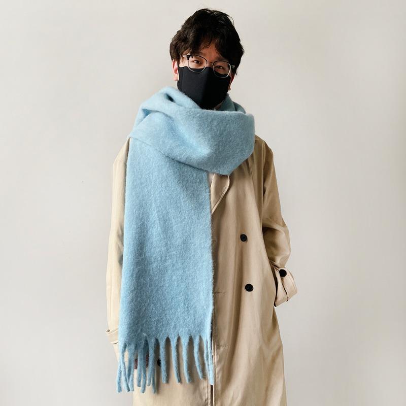 Autumn and winter thickened scarf couple mohair scarf women s versatile high-end thickened warm scarf solid color shawl 40*210cm
Autumn and winter thickened scarf couple mohair scarf women s versatile high-end thickened warm scarf solid color shawl 40*210cm