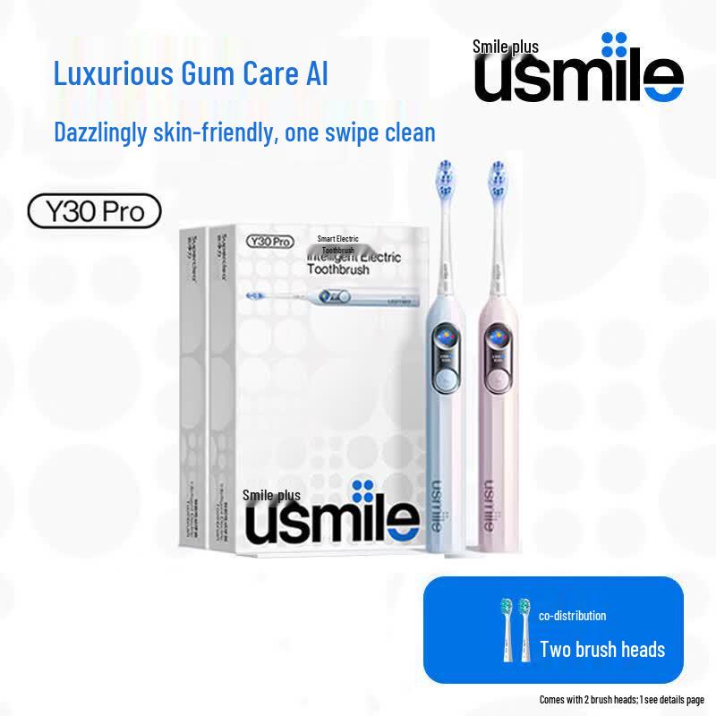 usmile Y30PRO Smart Sonic Electric Toothbrush Gift Set CN plug (adapter included)
usmile Y30PRO Smart Sonic Electric Toothbrush Gift Set CN plug (adapter included)