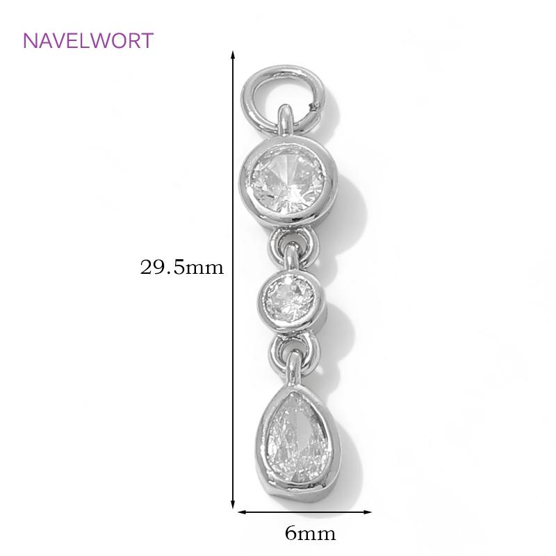 18K Gold Plated Brass Long Pendant Charms For Jewelry Making,Inlaid Zircon Jewelry Pendants,DIY Earrings Making Accessories 1 piece
18K Gold Plated Brass Long Pendant Charms For Jewelry Making,Inlaid Zircon Jewelry Pendants,DIY Earrings Making Accessories 1 piece