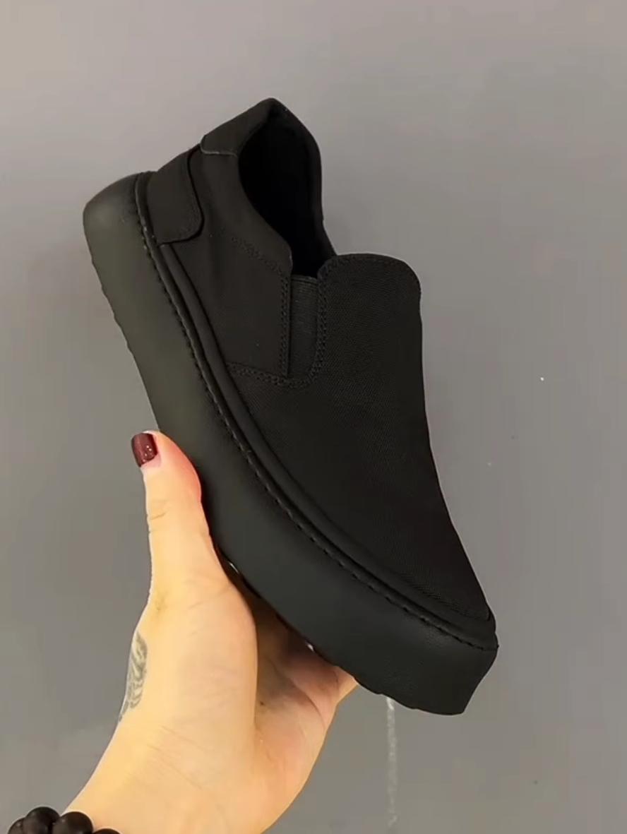 Модные повседневные туфли на платформе для мужчин, классные молодежные туфли, уличная обувь чистого черного цвета, дышащая мужская повседневная обувь на плоской подошве, размер плюс 45 38 чёрный
Модные повседневные туфли на платформе для мужчин, классные молодежные туфли, уличная обувь чистого черного цвета, дышащая мужская повседневная обувь на плоской подошве, размер плюс 45 38 чёрный