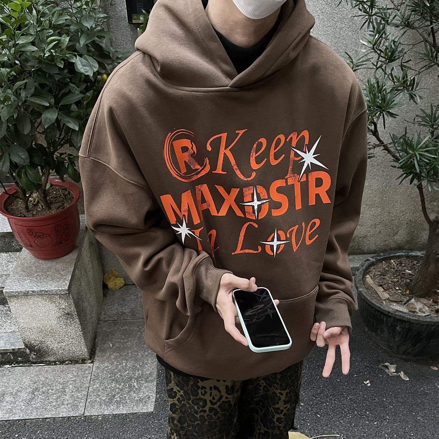 Winter Personalized Simple American Retro Design Letter Hooded Sweatshirt for Men and Women Y2K Street Loose Jacket Ins S коричневый
Winter Personalized Simple American Retro Design Letter Hooded Sweatshirt for Men and Women Y2K Street Loose Jacket Ins S коричневый