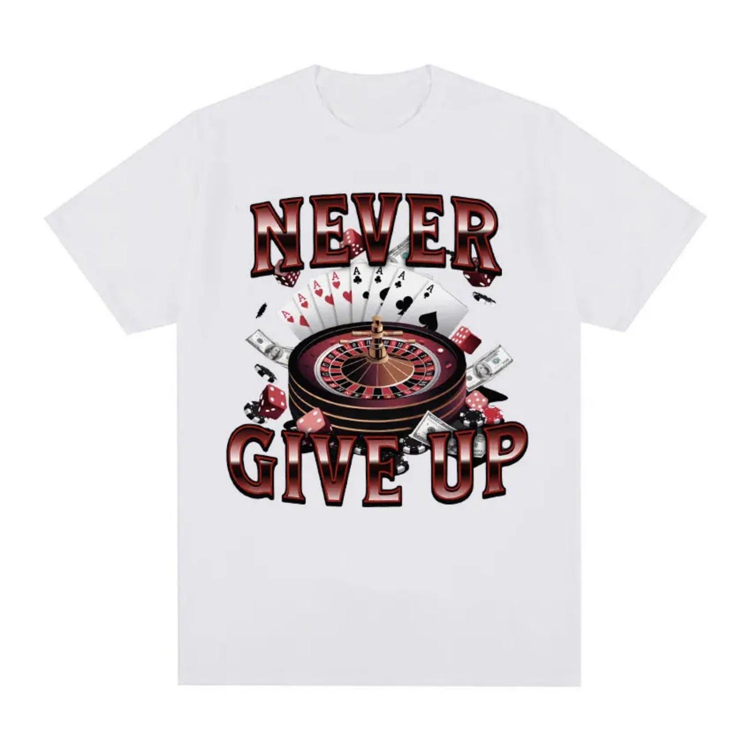 Never Give Up Gambling Funny Meme T Shirts Vintage Blackjack Roulette Poker Graphic T-shirt Men s 100% Cotton Short Sleeve Tees S чёрный
Never Give Up Gambling Funny Meme T Shirts Vintage Blackjack Roulette Poker Graphic T-shirt Men s 100% Cotton Short Sleeve Tees S чёрный