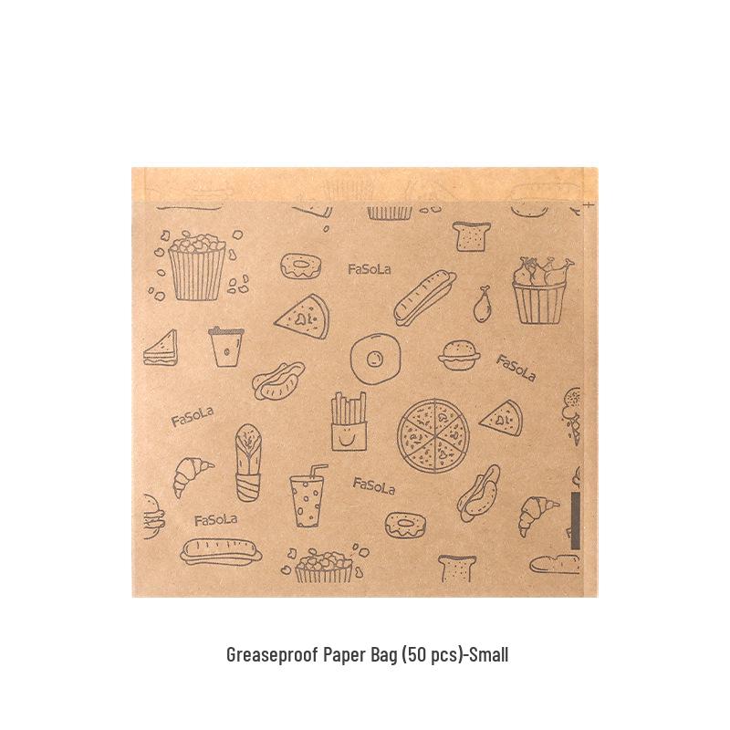 FaSoLa Cowhide Paper Food Packaging Bag - Oilproof & Dustproof, Disposable for BBQ & Pancakes
FaSoLa Cowhide Paper Food Packaging Bag - Oilproof & Dustproof, Disposable for BBQ & Pancakes