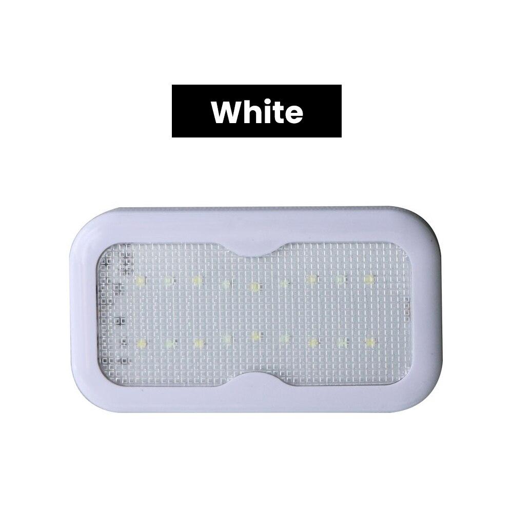 Освещение салона автомобиля Светодиодное освещение Потолочное освещение автомобиля для чтения Магнитный потолочный светильник Универсальный салон автомобиля Зарядка через USB-порт AA белый