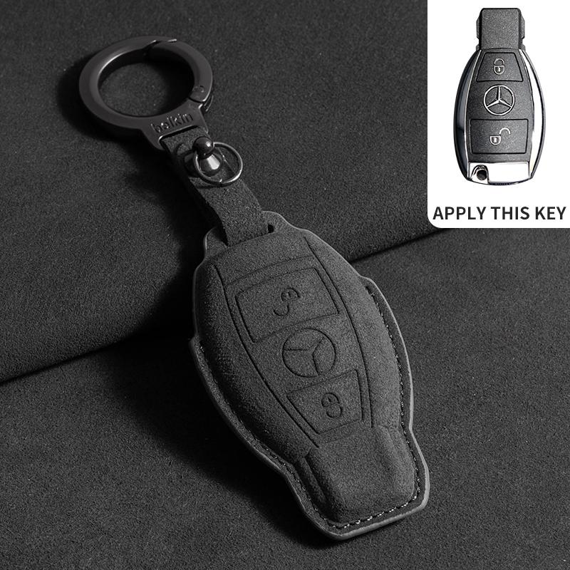 Zinc Alloy Suede Leather Car Remote Key Case Cover Accessory for Mercedes Benz A B C S Class AMG GLA CLA GLC W176 W221 W204 W205
Zinc Alloy Suede Leather Car Remote Key Case Cover Accessory for Mercedes Benz A B C S Class AMG GLA CLA GLC W176 W221 W204 W205