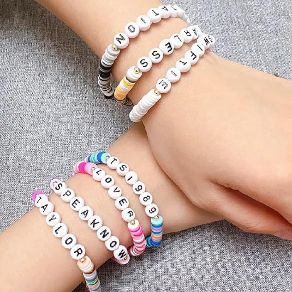 TS Inspired Bracelets Set Taylor Friendship Bangle Taylor Swift Clay Beads Fans Friends Gift
TS Inspired Bracelets Set Taylor Friendship Bangle Taylor Swift Clay Beads Fans Friends Gift