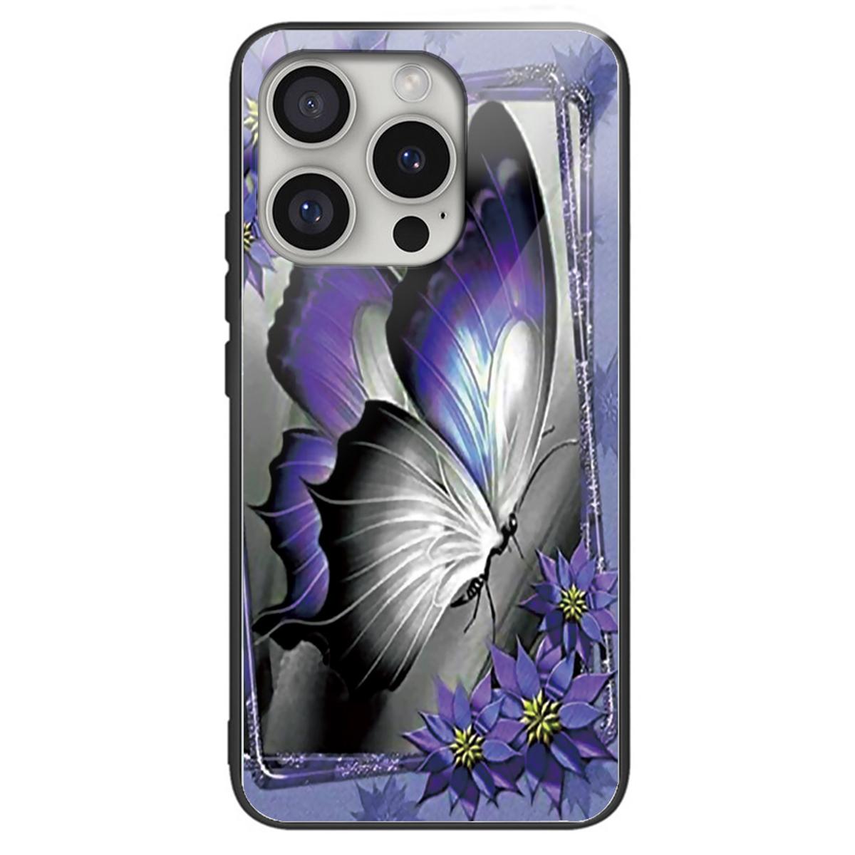 Чехол для iPhone 16 Pro Max с принтом, противоударный, из закаленного стекла + ТПУ Purple Butterfly
Чехол для iPhone 16 Pro Max с принтом, противоударный, из закаленного стекла + ТПУ Purple Butterfly