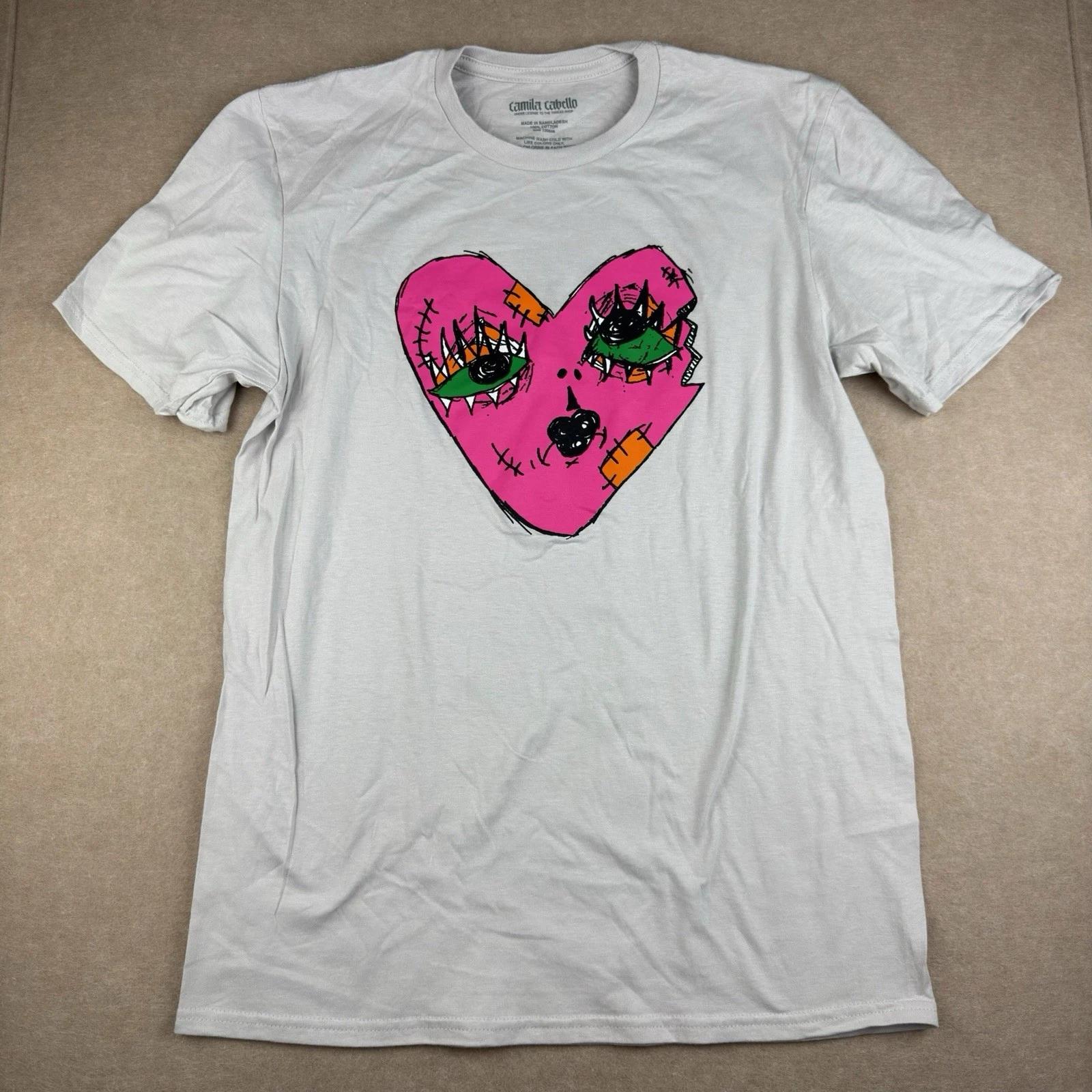 Camila Cabello Shirt Men M White Pink Heart Graphic Concert Tee Album Tour S
Camila Cabello Shirt Men M White Pink Heart Graphic Concert Tee Album Tour S