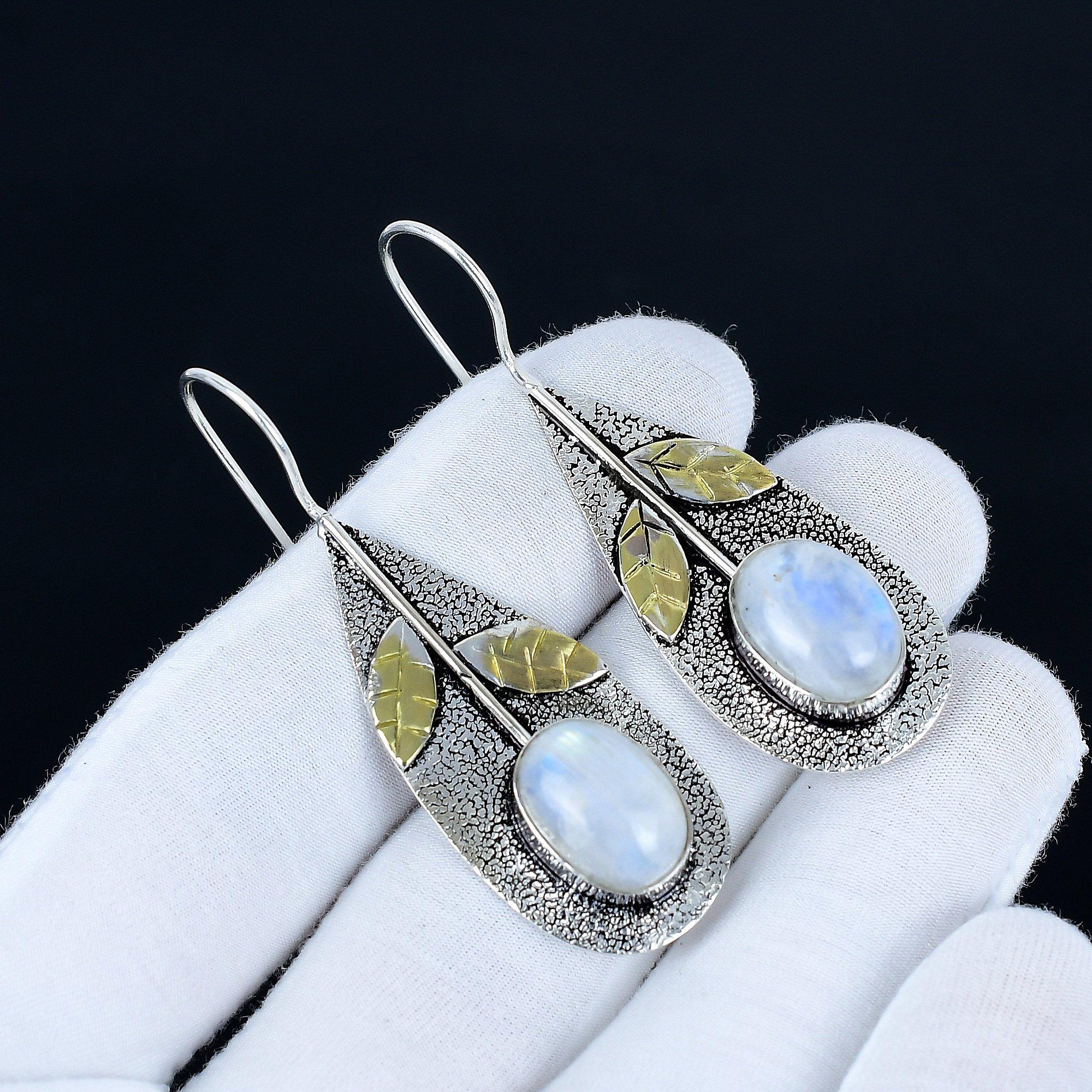 Rainbow Moonstone Earrings, 925 Sterling Silver Earrings, Handmade Silver Earrings For Gift, Moonstone Dangle Earrings For New Year Gift 6 Cm
Rainbow Moonstone Earrings, 925 Sterling Silver Earrings, Handmade Silver Earrings For Gift, Moonstone Dangle Earrings For New Year Gift 6 Cm