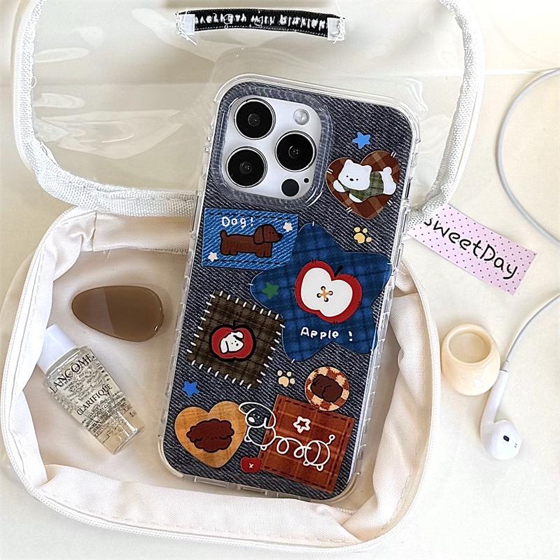 Korean Denim Red Apple Dachshund iPhone Case for Women - Fits iPhone 17/16 Pro Max/15/14 iPhone 14 Pro Max
Korean Denim Red Apple Dachshund iPhone Case for Women - Fits iPhone 17/16 Pro Max/15/14 iPhone 14 Pro Max