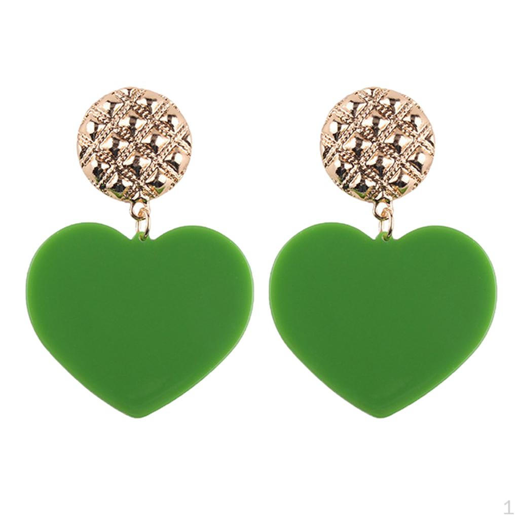 Chic Heart Shaped Acrylic Hook Earring Resin Dangle Stylish Simple Jewelry зелёный
Chic Heart Shaped Acrylic Hook Earring Resin Dangle Stylish Simple Jewelry зелёный
