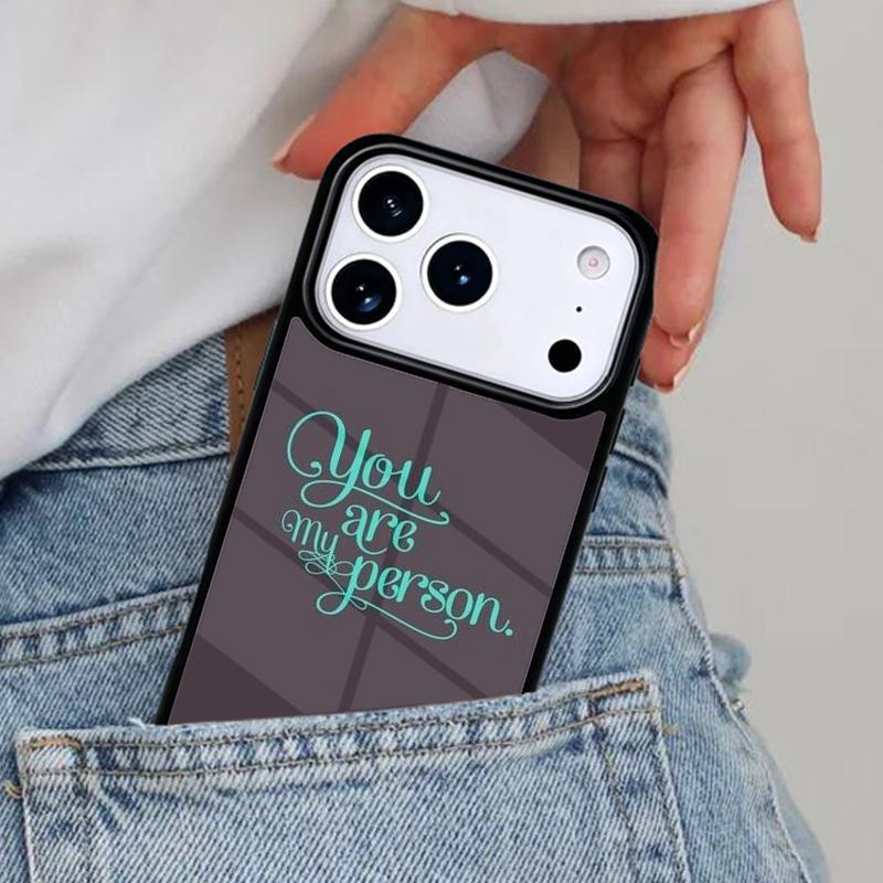 You re My Person Greys Anatomy Coque Phone Case for iPhone 17ProMax 12 13 14 15 16e 17 Pro Max Plus Air Cover iPhone 13 mini
You re My Person Greys Anatomy Coque Phone Case for iPhone 17ProMax 12 13 14 15 16e 17 Pro Max Plus Air Cover iPhone 13 mini