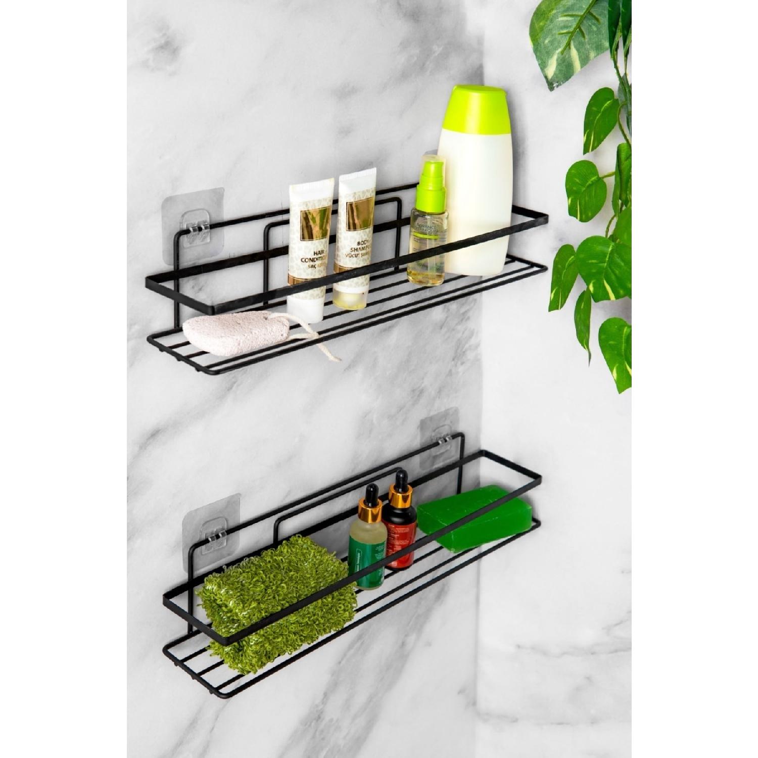 Органайзер для специй и ванной 7x40 см 2 Черная полка - Полка для специй
Органайзер для специй и ванной 7x40 см 2 Черная полка - Полка для специй