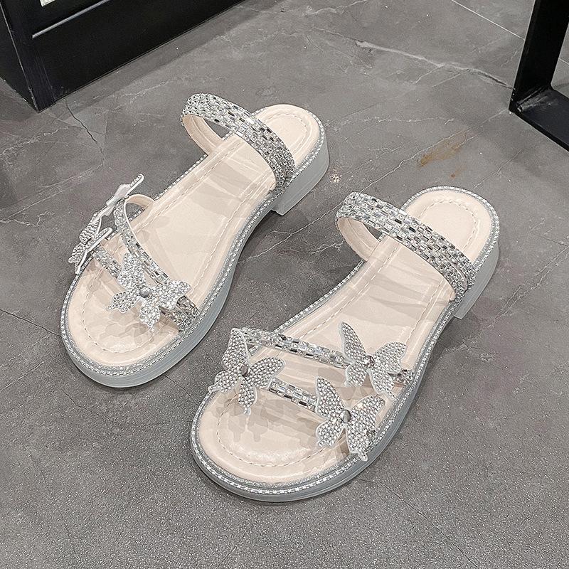 Versatile height-increasing rhinestone butterfly summer fairy outer wear with skirt two wear sandals slippers thick-soled wedge heel one-word drag 35 бежевый
Versatile height-increasing rhinestone butterfly summer fairy outer wear with skirt two wear sandals slippers thick-soled wedge heel one-word drag 35 бежевый