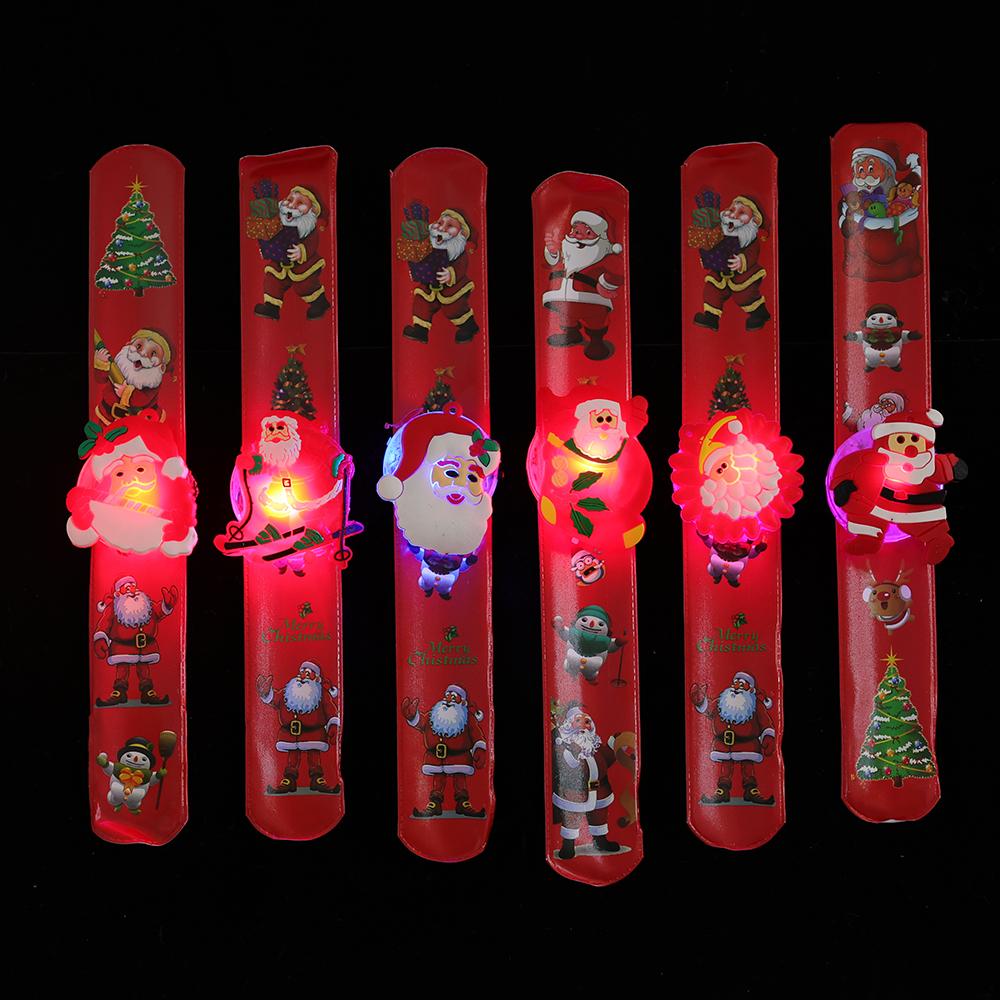 Christmas Light Up Pop Bracelet Toys Wholesale Cartoon Santa Claus Luminous Wristband Decorated Kids New Year Christmas Gifts 1pc
Christmas Light Up Pop Bracelet Toys Wholesale Cartoon Santa Claus Luminous Wristband Decorated Kids New Year Christmas Gifts 1pc