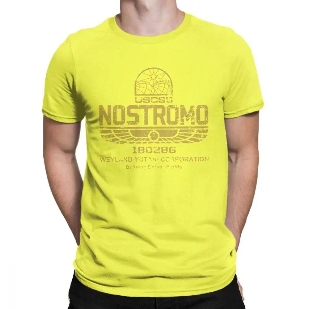 Вінтажна футболка Aliens Nostromo Gold Logo унісекс із 100-відсотковою бавовною, футболка Weyland Yutani CORP Новинка S
Вінтажна футболка Aliens Nostromo Gold Logo унісекс із 100-відсотковою бавовною, футболка Weyland Yutani CORP Новинка S