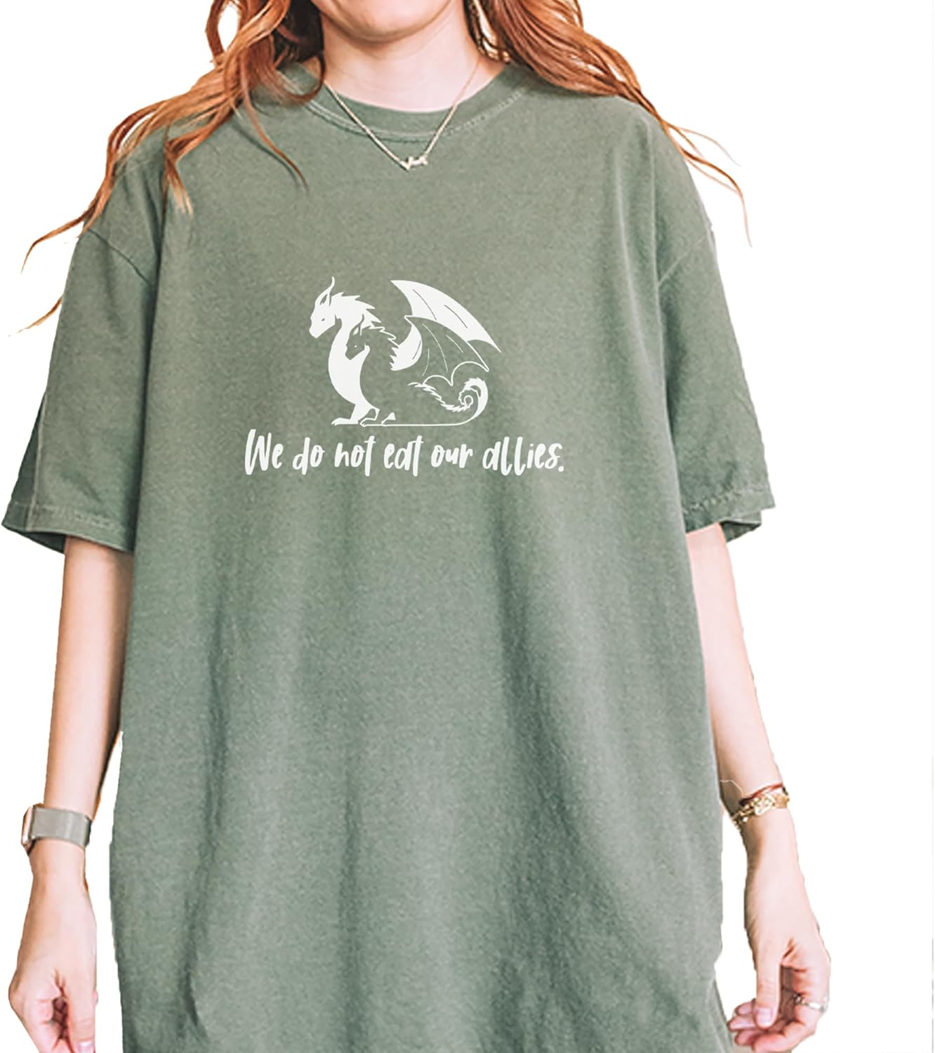 We Do Not Eat Our Allies Fourth Wing Basgiath Unisex T-Shirt, Vintage Soft, Garment Dyed, Relaxed Fit 5XL різнокольоровий
We Do Not Eat Our Allies Fourth Wing Basgiath Unisex T-Shirt, Vintage Soft, Garment Dyed, Relaxed Fit 5XL різнокольоровий